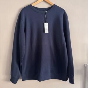 RicherPoorer Recycled Fleece Sweatshirt Blue XL New